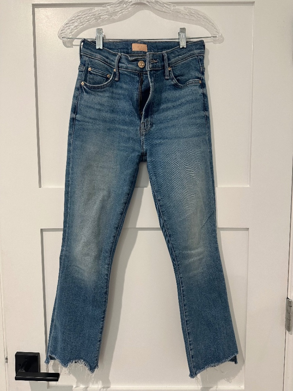 MOTHER The Insider Fray Step Jeans Size 26 – Monkey in the Middle color